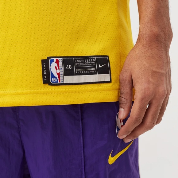 Nike LeBron James Los Angeles Lakers Swingman Jersey #6 CW3669-738 NEW - Picture 5 of 7